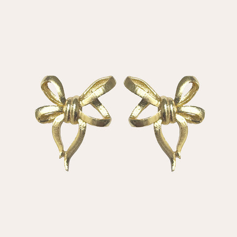 Earrings with bow